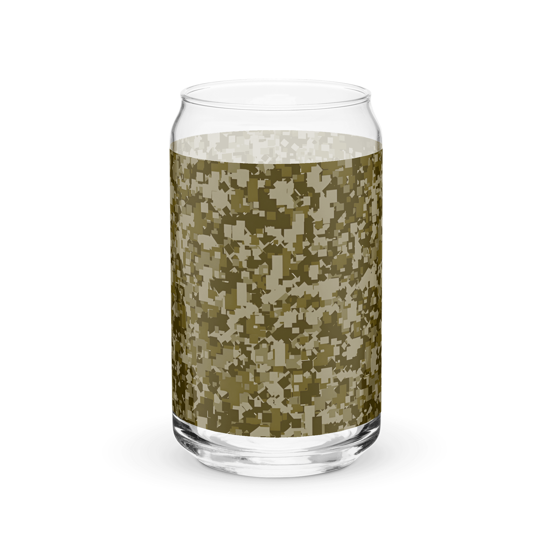 Pixelated Camo Can-Shaped Glass product image (2)
