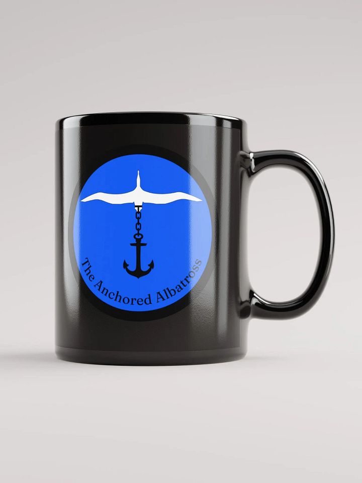Anchored Albatross Black Glossy Mug product image (2)