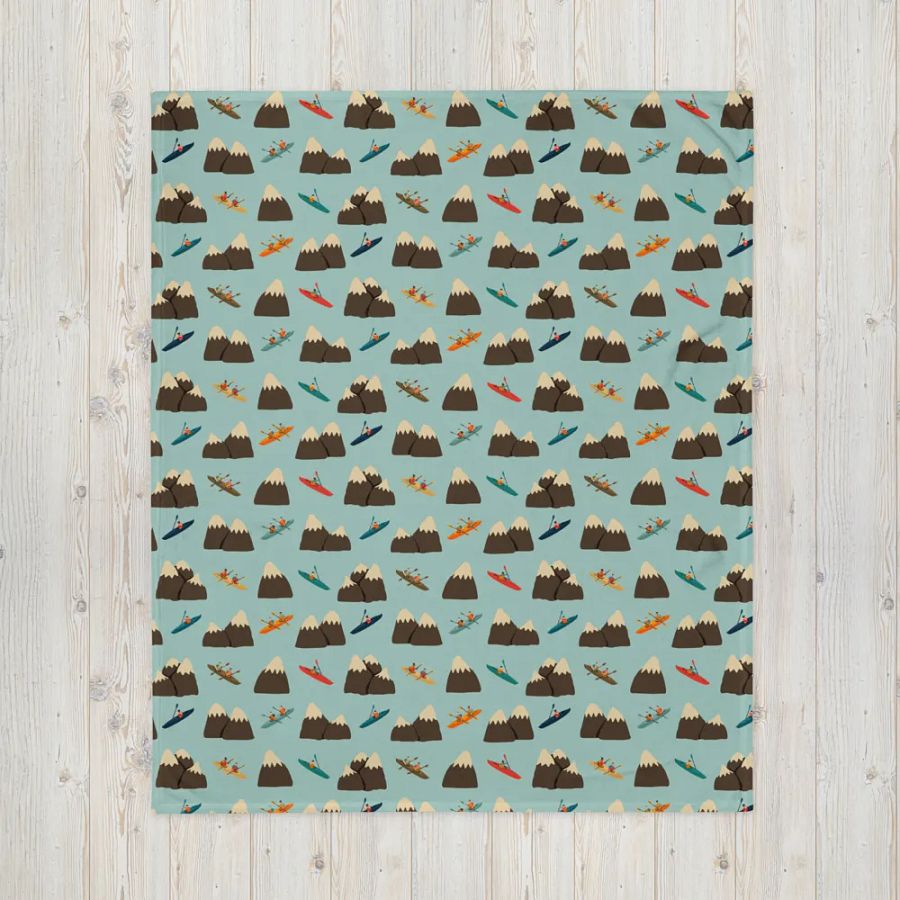 Paddling Peaks - Throw Blanket product image (4)