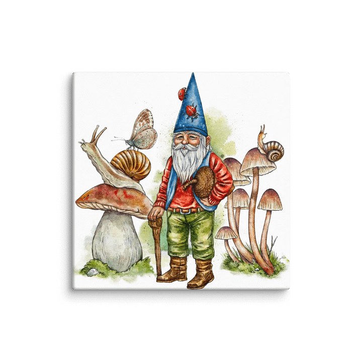 Gnome Mushroom Magic Canvas Art product image (2)