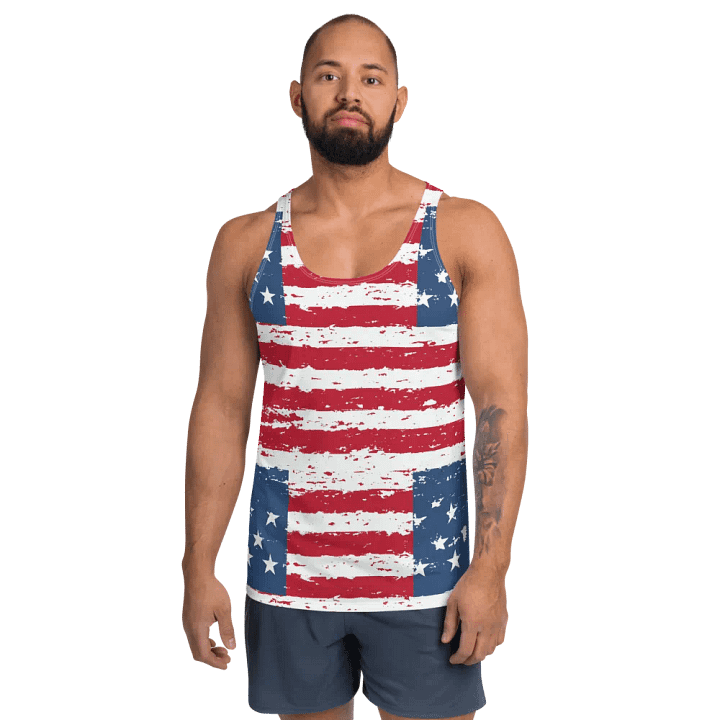 Geaux 31 (On Back) Vintage Flag Style Men's Tank Top product image (1)