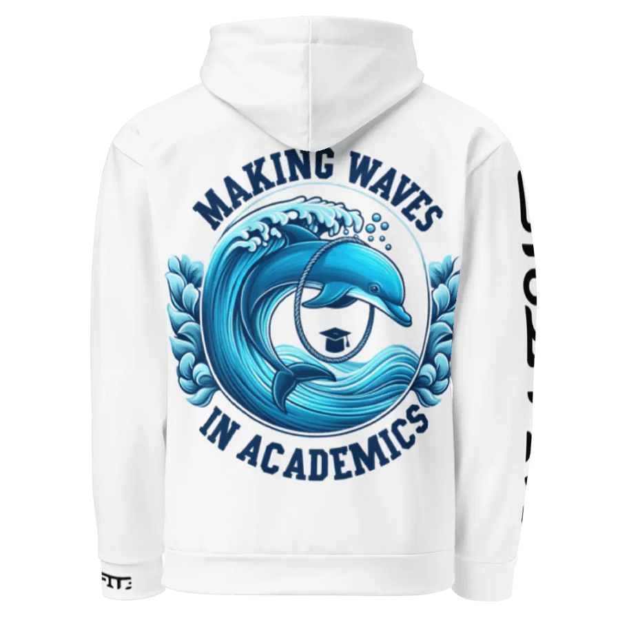 Making waves in academics - Recycled Hoodie product image (3)