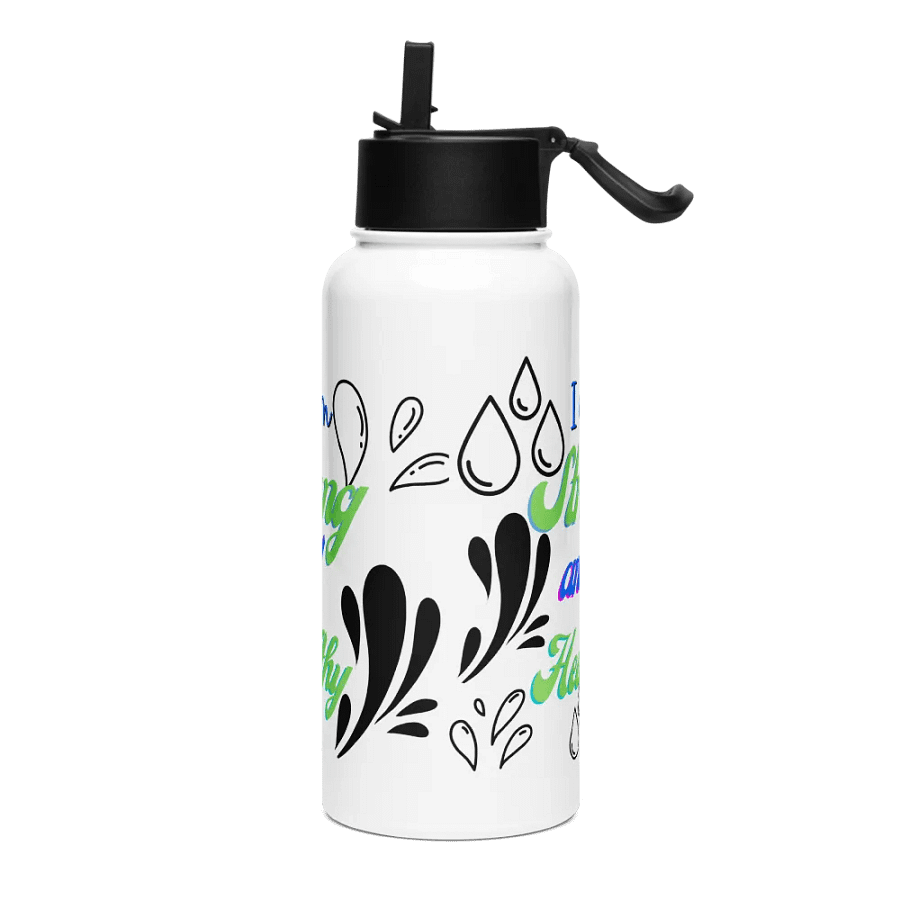 I am healthy Stainless Steel Water Bottle For health conscious moms ladies and men product image (3)