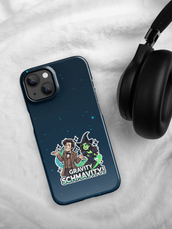 Defying Gravity Schmavity iPhone Case – Snap-On Wicked Doctor Who Mashup Cover product image (1)