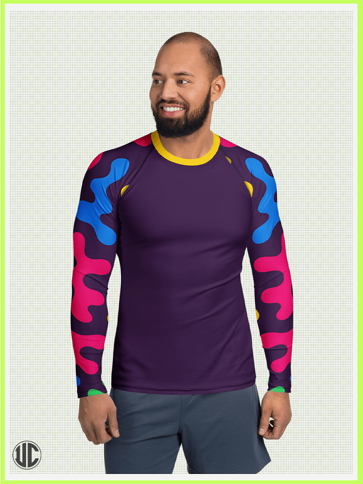 Nova’s Acid Pop – Men’s Rash Guard product image (1)