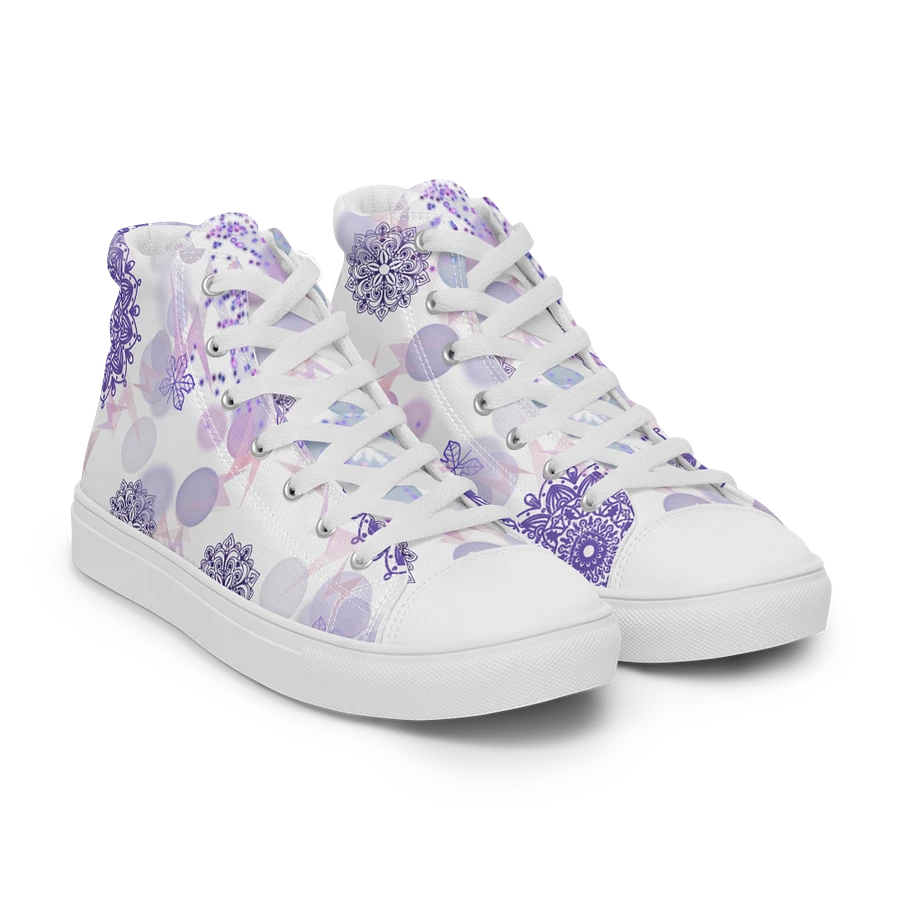 Lilac Mandala Lace Up Womens Shoes product image (51)