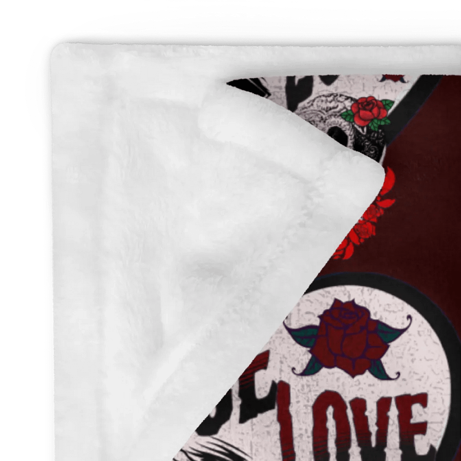 True Love Red & Black Throw Cover product image (5)