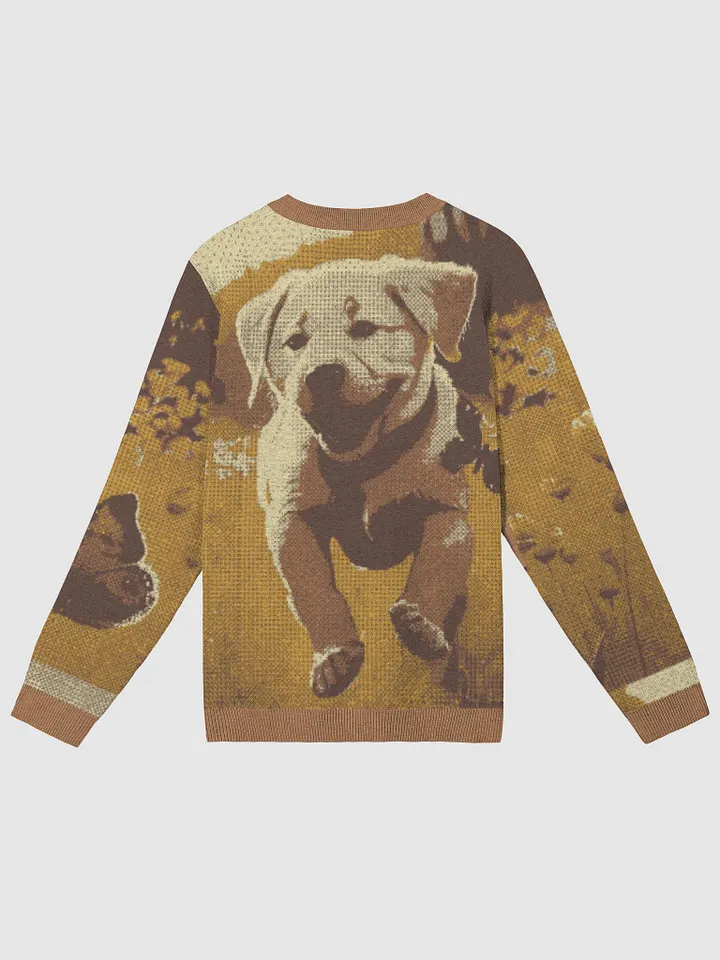 Tail-Wagging Fun: The Classic Jacquard Crewneck Sweater for Dog Lovers product image (8)