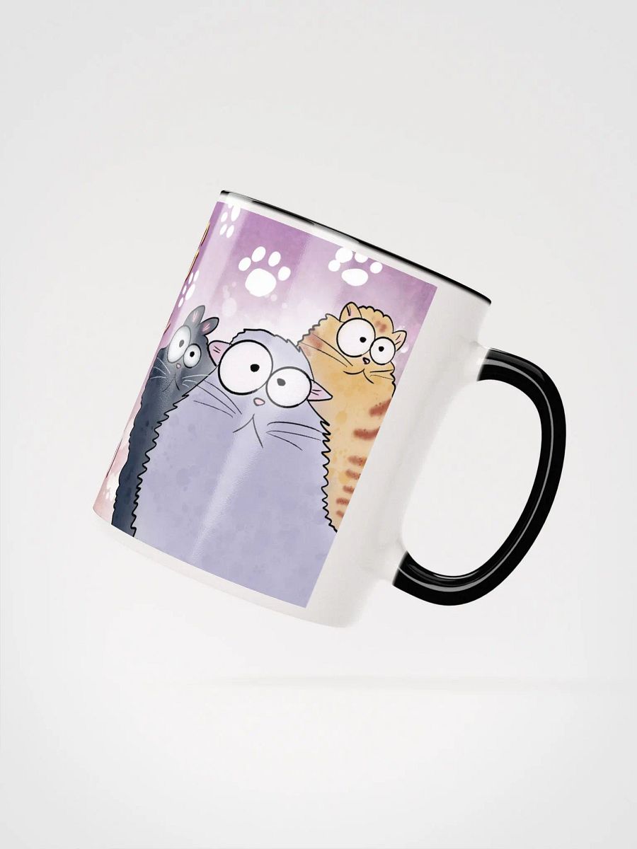 Morning Coffee With My Persian Cat Accent Mug product image (4)