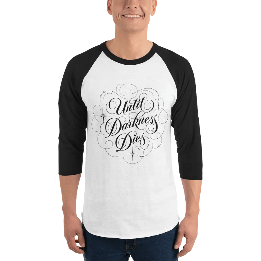 Until Darkness Dies (swirls design) Fine Jersey Raglan Tee product image (33)
