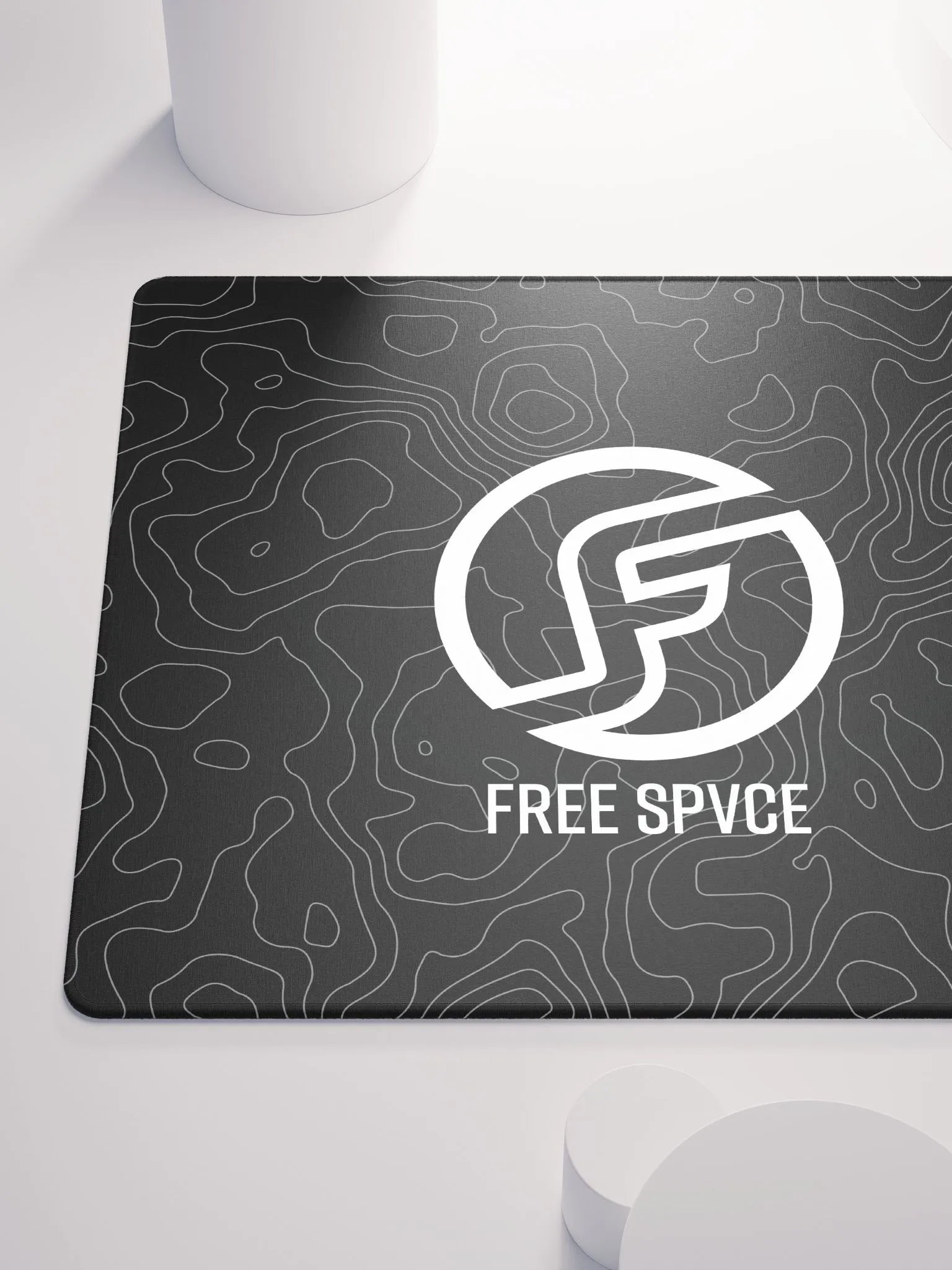 Topographic Black & Grey Mousepad product image (10)