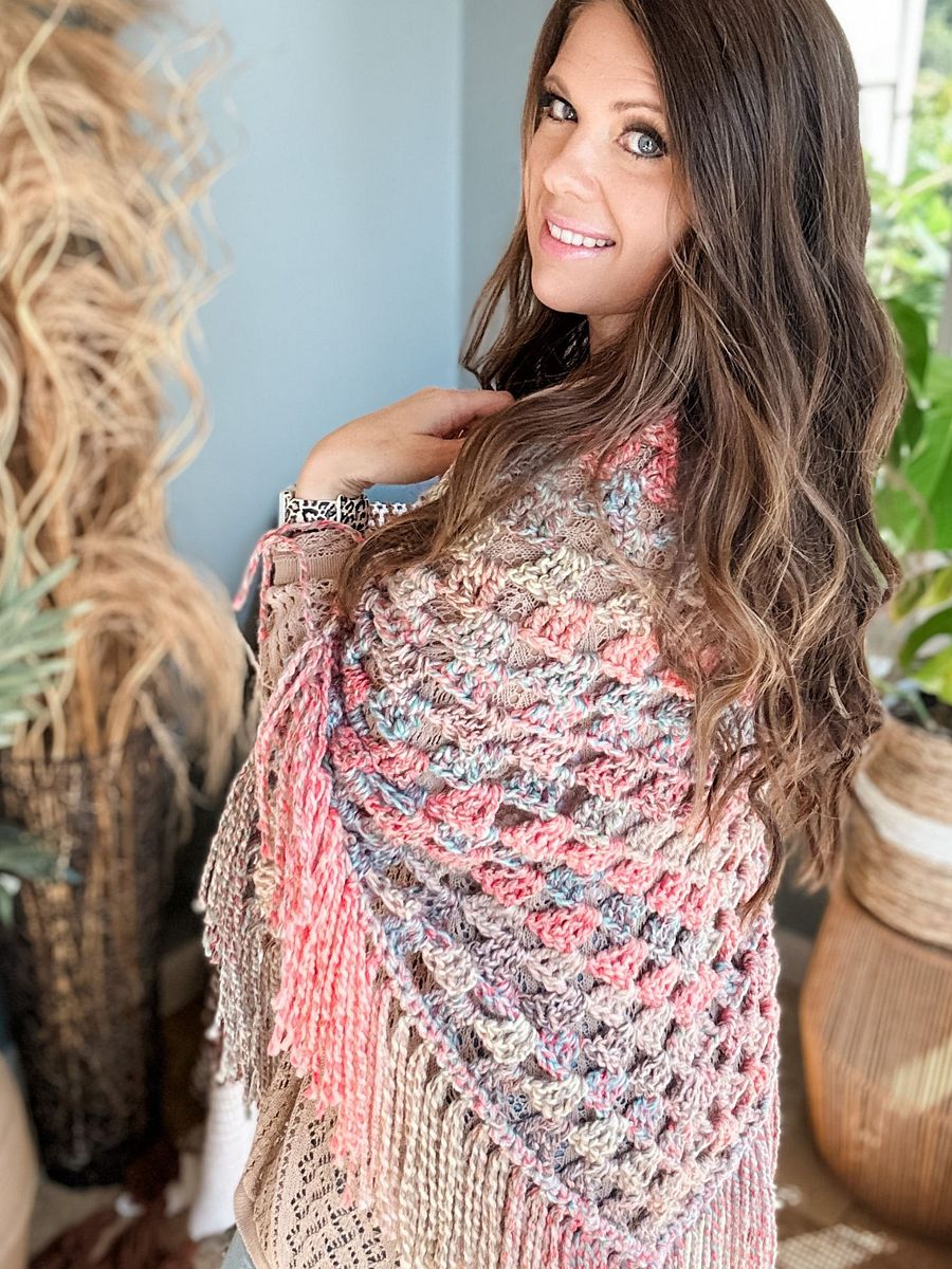 Shimmer Triangle Shawl Crochet Pattern product image (3)