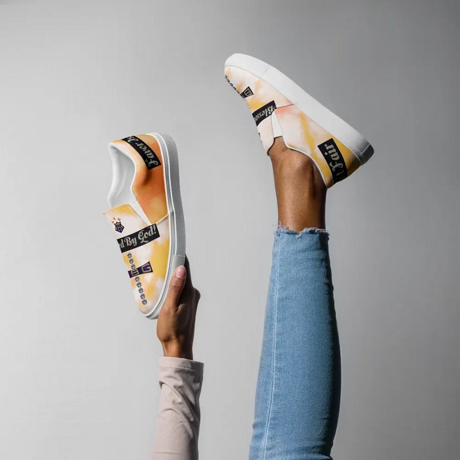 BBG Orange Tie Dye Women's Slip On product image (6)