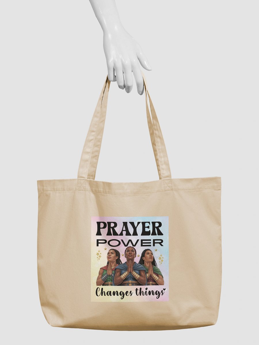 Prayer Power Changes Things Christian Eco Tote Bag product image (4)