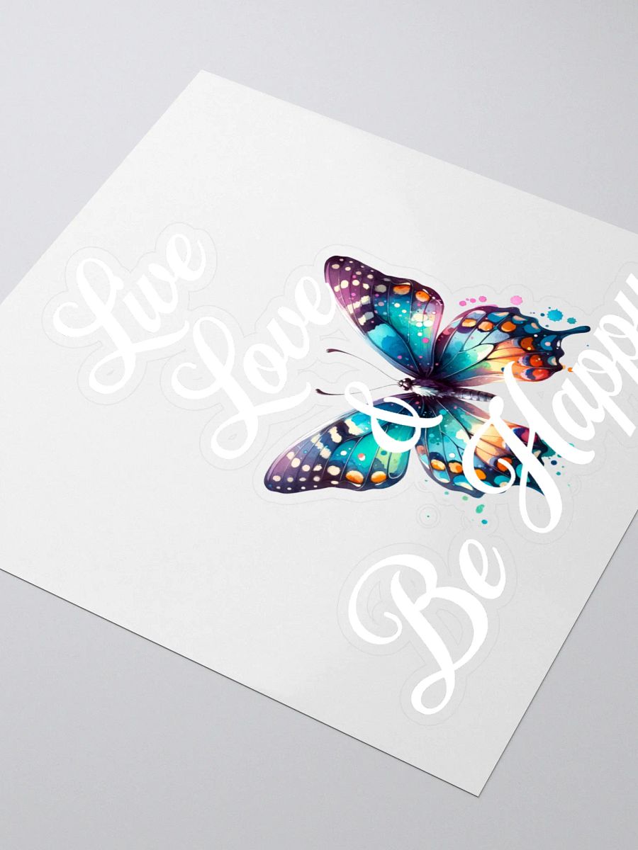 Live Love & Be Happy Kiss Cut Sticker product image (3)