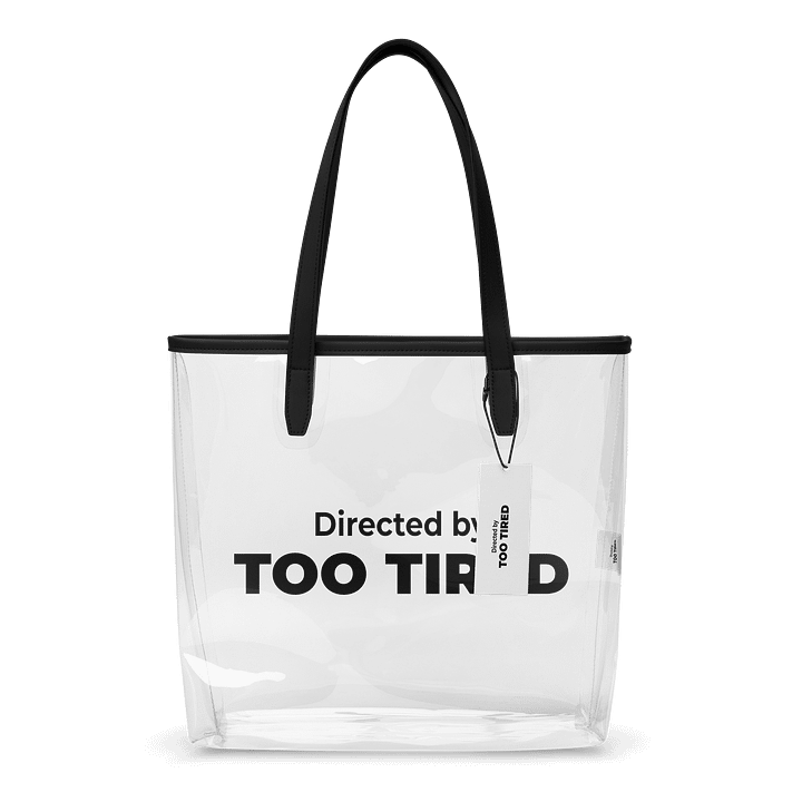 Clear Tote Bag - Directed by Too Tired product image (1)