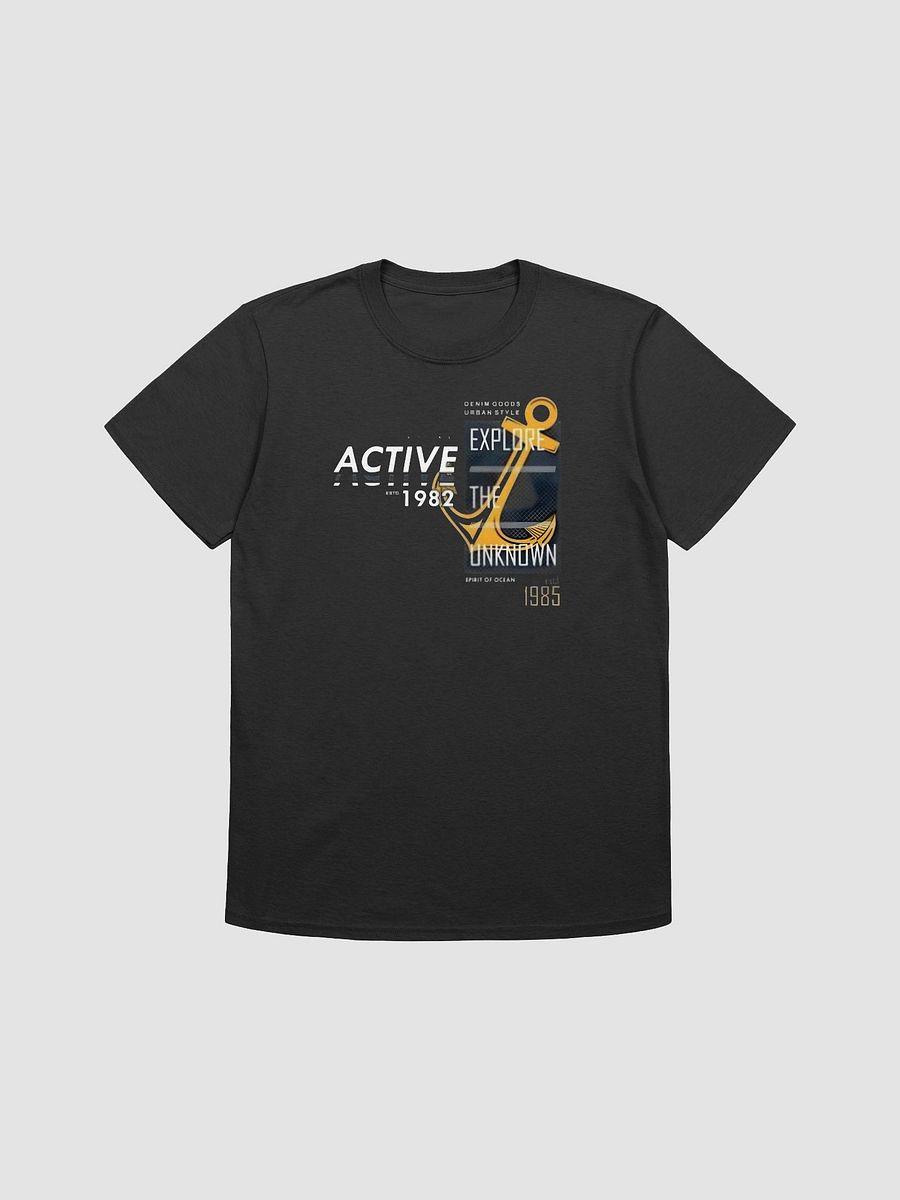 Man Unisex Softstyle T-Shirt Explore Unknown Graphic product image (3)