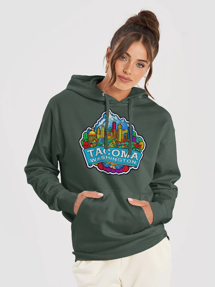 Tacoma Washington - PNW Vibes Cityscape Hoodie product image (15)
