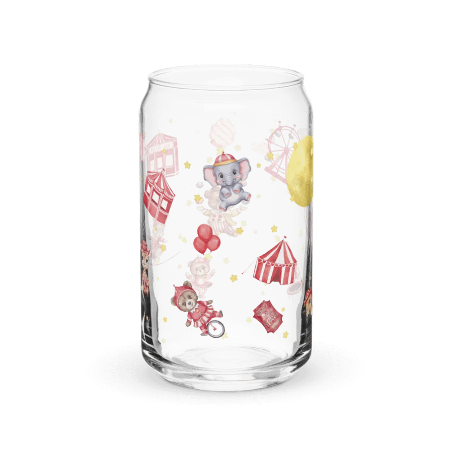 Midnight Circus Montage Glass Can | 16oz – Unique & Whimsical Drinkware product image (10)