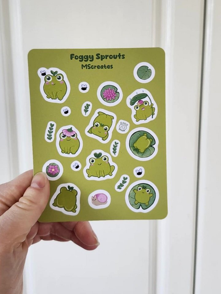 Froggy Sprout Sticker Sheet product image (2)
