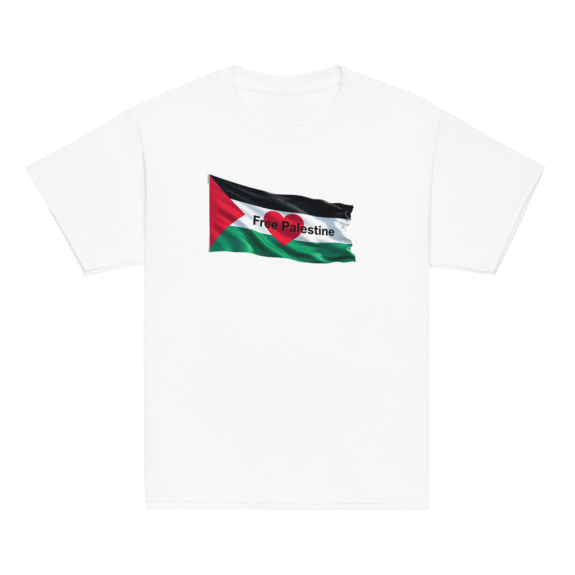 Heart of Palestine image Youth Tee product image (2)