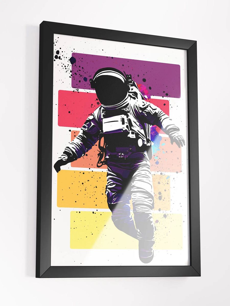 Cosmic Freedom: Retro Illustration of the Floating Astronaut product image (3)
