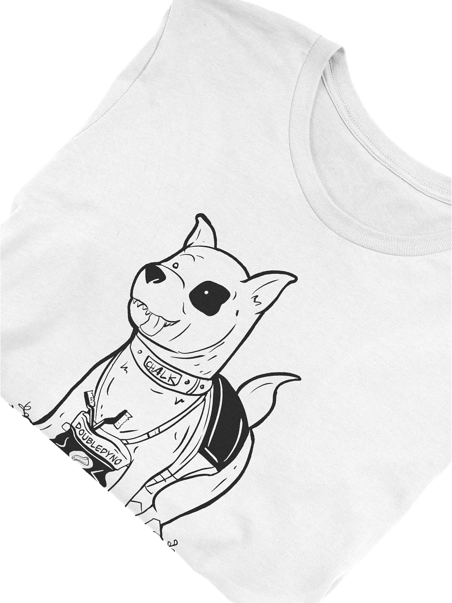 Chalk rock climbing dog T-shirt product image (3)