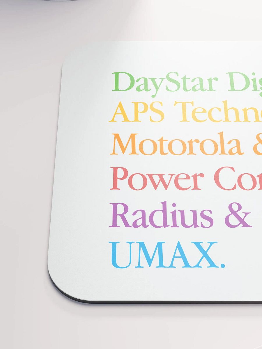 PowerPC Clone Lineup Mouse Pad (White) product image (6)