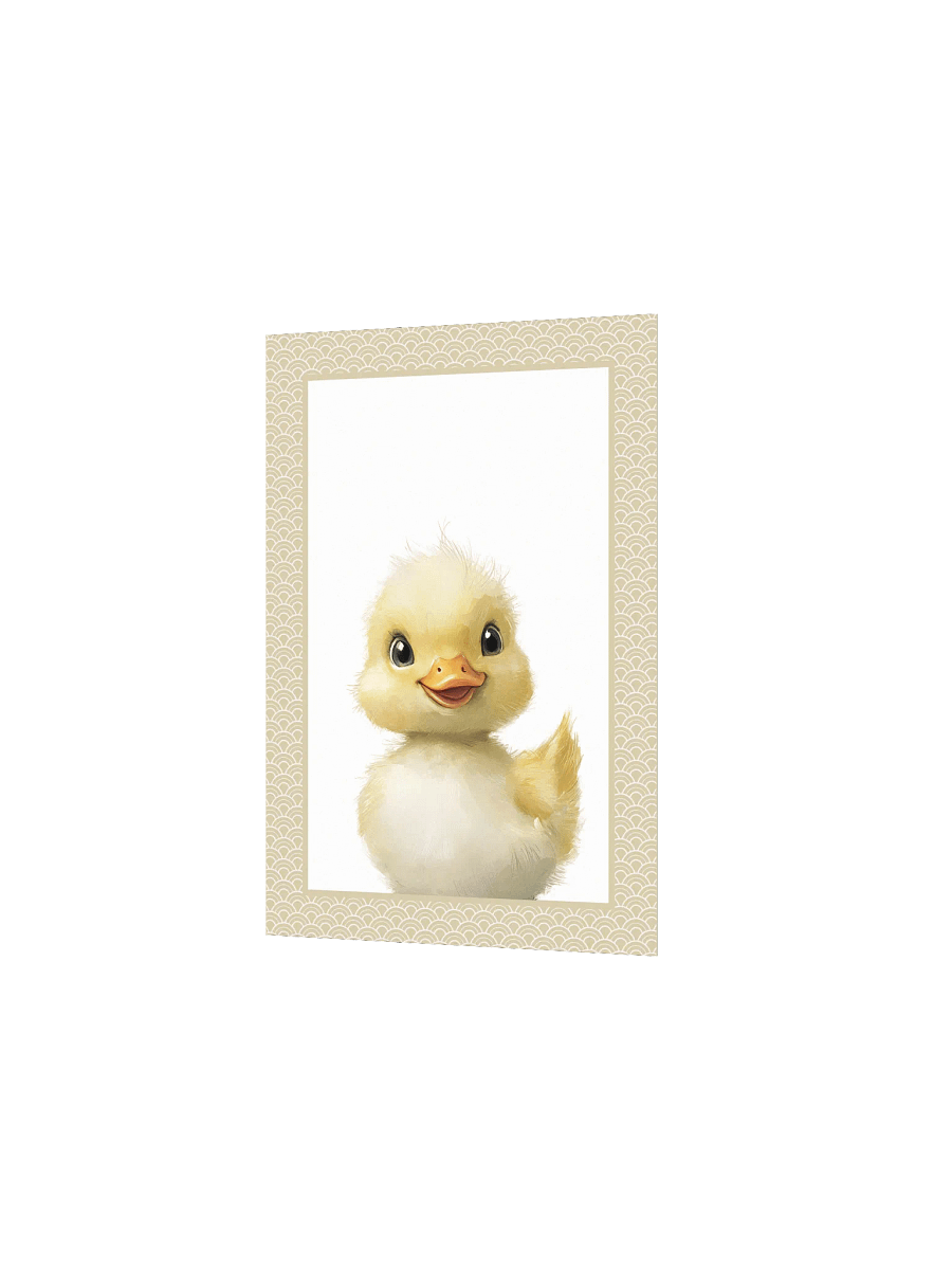 Fluffy Little Duck, Farm Nursery Print product image (3)