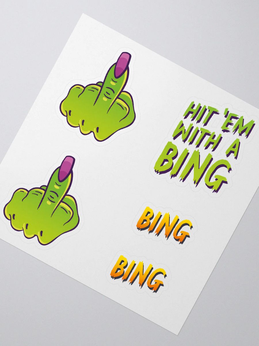 Hit 'em with a Bing Sticker Set product image (5)