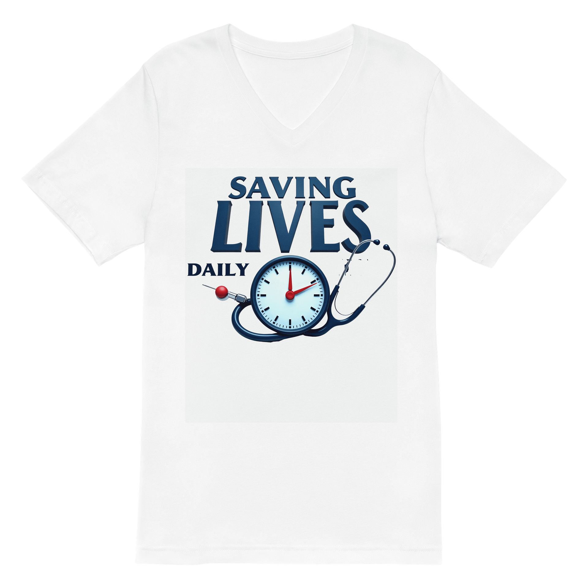 Saving Lives Daily V-Neck Tee product image (2)