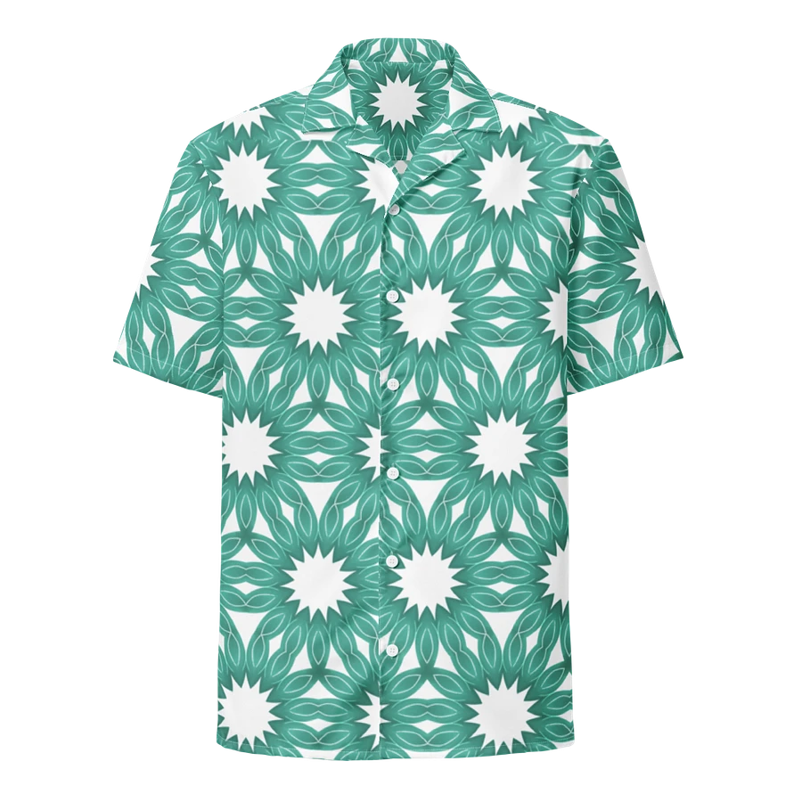 Hawaiian Style Shirt, Button Up, Unisex, White Bursts product image (1)