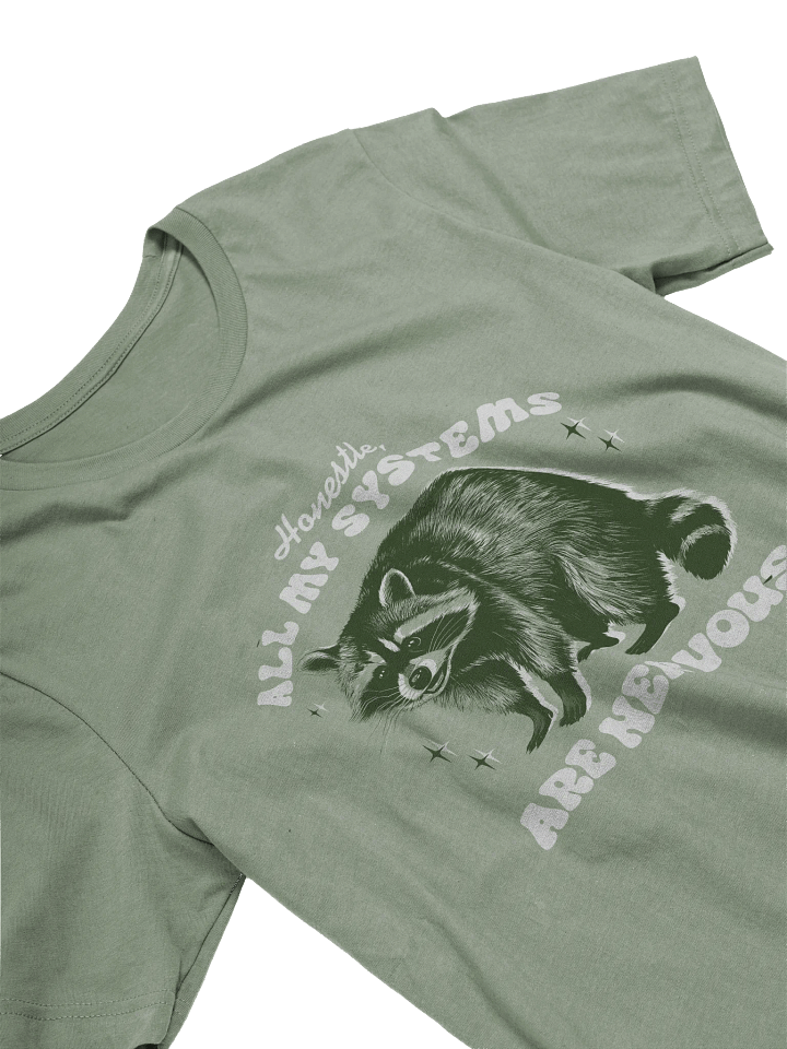 Nervous Raccoon Graphic Tee product image (2)