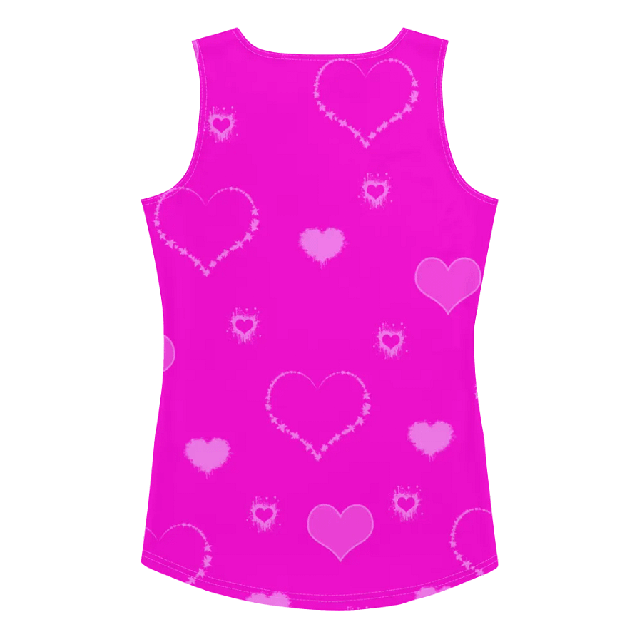DiesmaHeart Hot Pink Hearts Tank Top product image (2)
