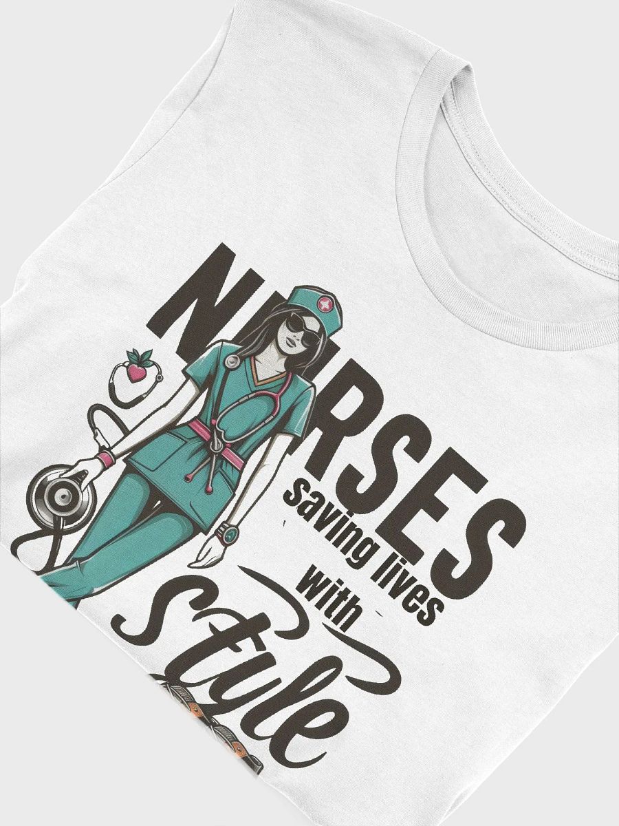 Health Professionals: Stylish Nurse Heartbeat T-Shirt product image (47)