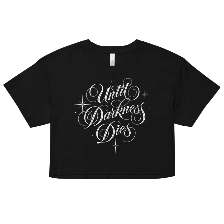 Until Darkness Dies (simple design) Women's Premium Crop Top product image (2)