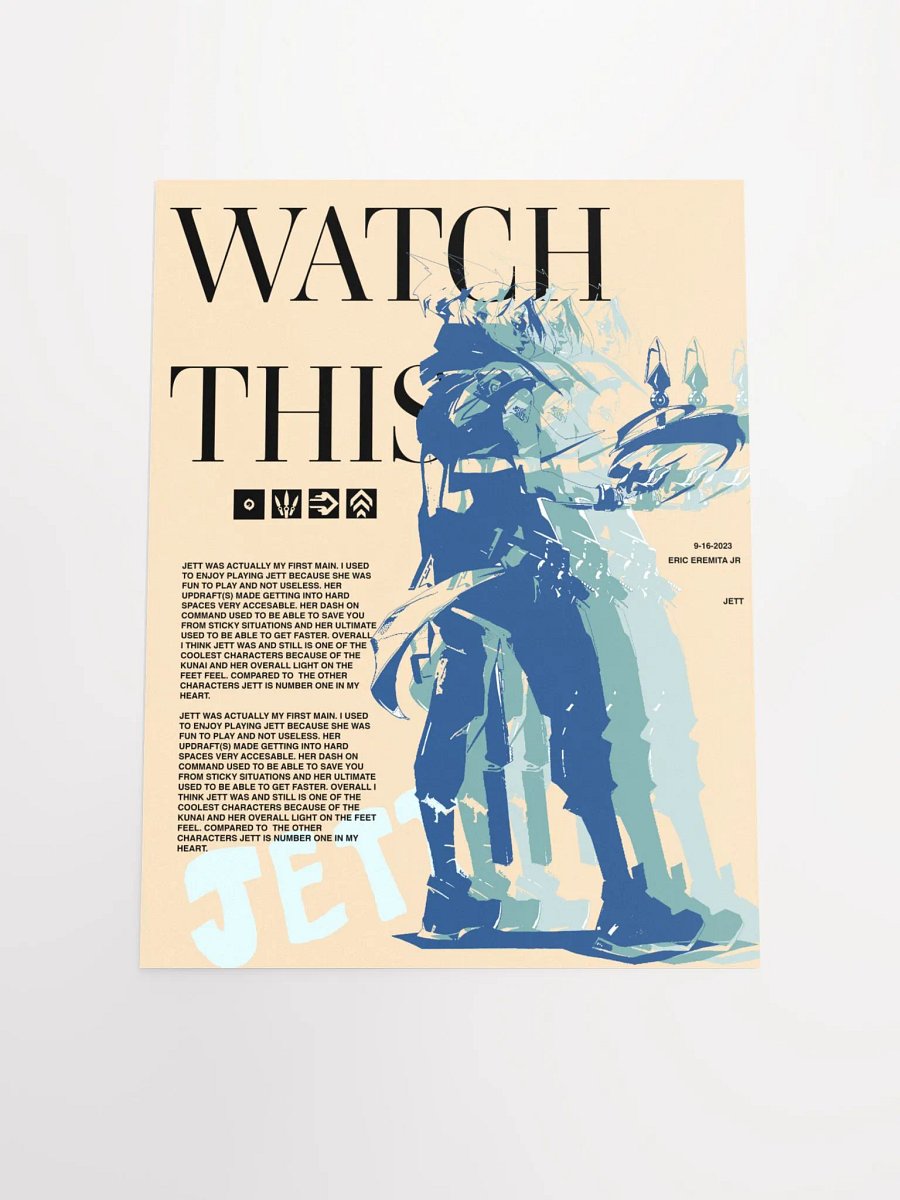 WATCH THIS - 12 x 16 poster product image (4)