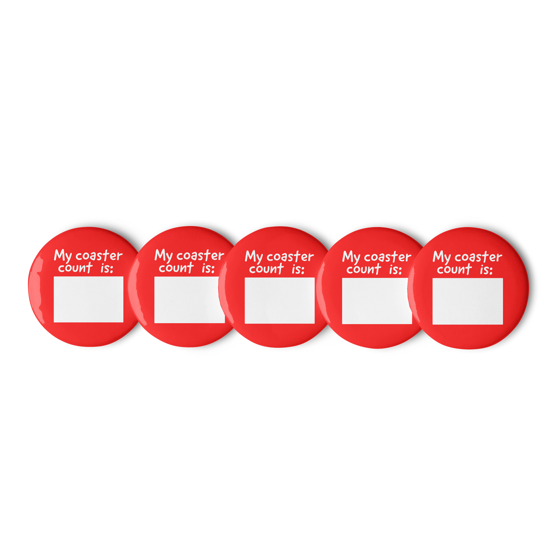 Coaster Count Button (5-Pack) product image (2)