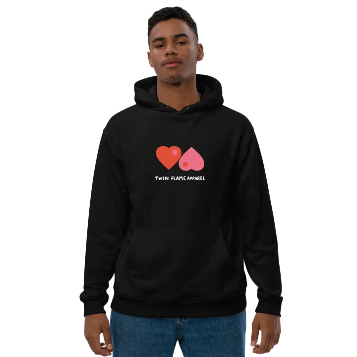 'Yin Yang Hearts' Premium Organic Cotton Eco Hoodie product image (1)