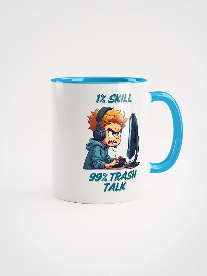 1% Skill, 99% Trash Talk Gamer Mug product image (6)