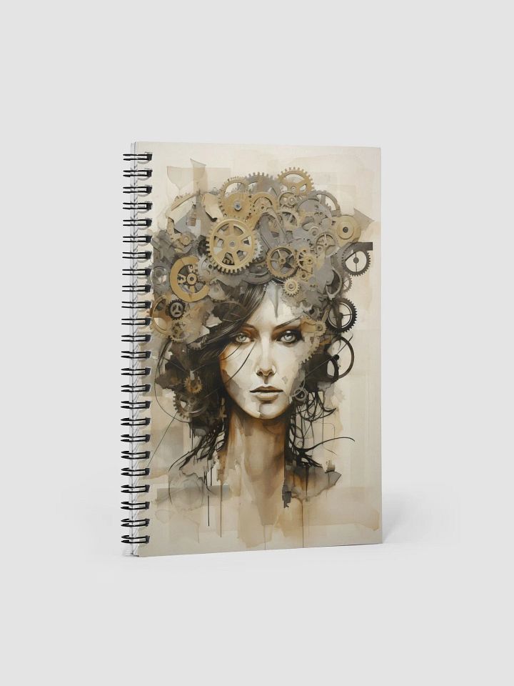 Clockwork Cog Lady Notebook product image (1)