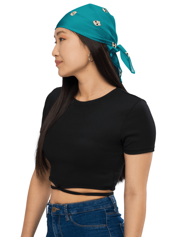 Skully Bandana (blue-green) product image (8)