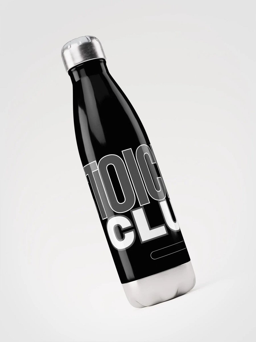 Chrome-Effect Stoicism Club Water Bottle product image (3)