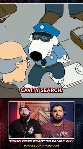 Something stinks! Texas cops react to Family Guy, Brian Griffin becomes a cop!