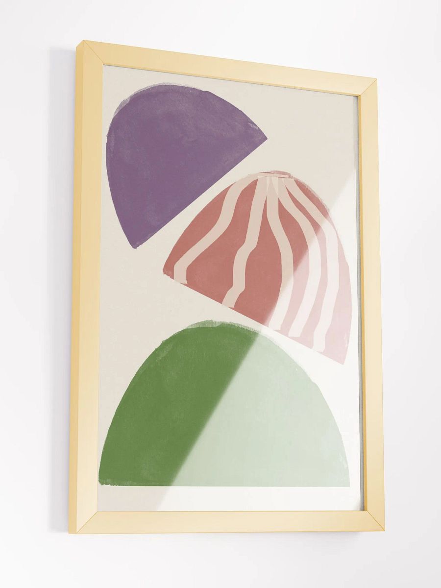 Ethereal Wood Stack Poster | Tranquil Nature-Inspired Art | Modern Minimalist Design with Organic Elements product image (5)