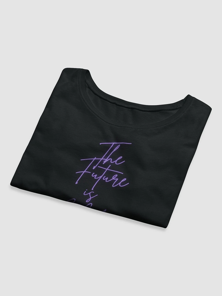 The Future is Mid Purple (Rain) Neon Print Crop Top Baby T product image (8)