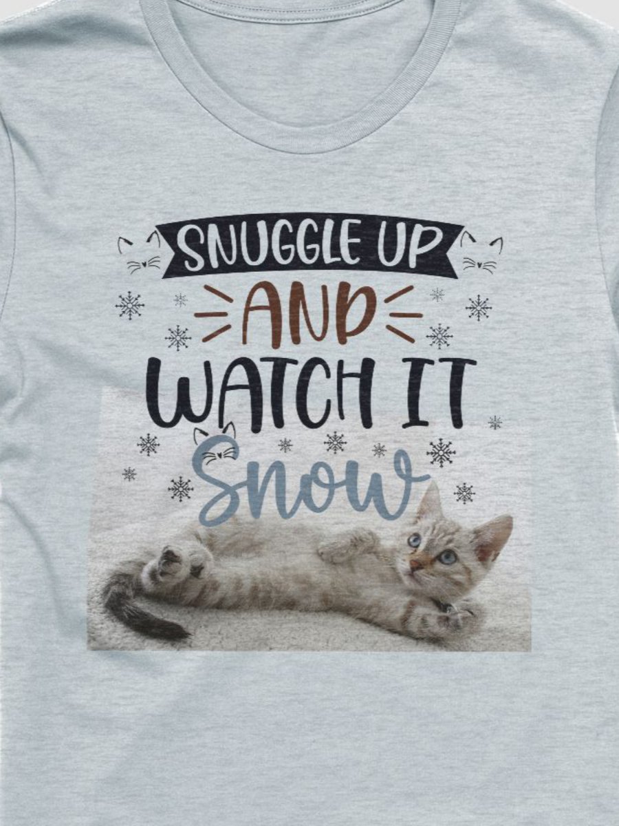 Snuggle Up And Watch It Snow Kitten T-Shirt product image (1)