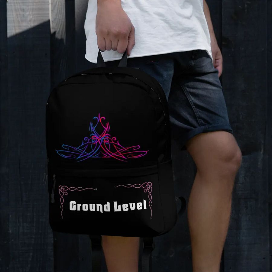 Blk & Pnk Back Pack with Pocket product image (4)