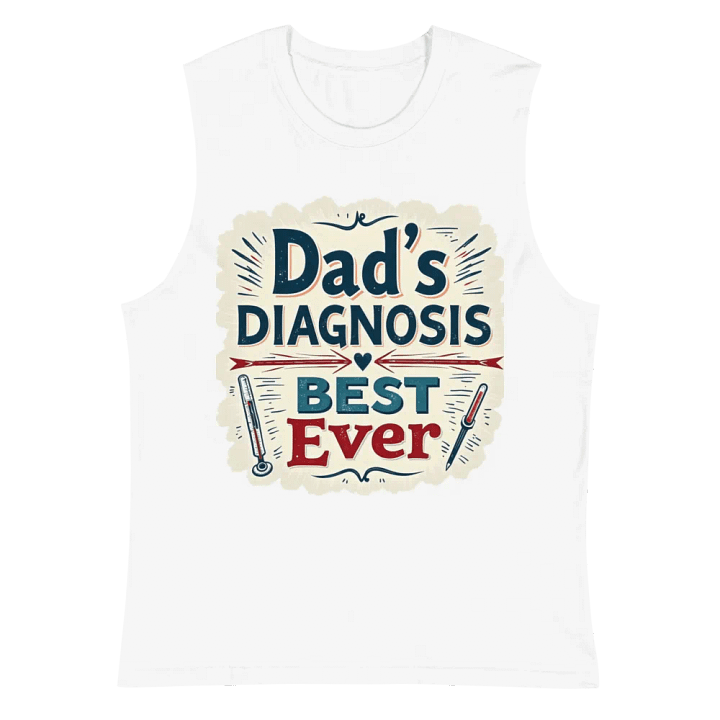 Best Ever Dad's Diagnosis Muscle Tank product image (2)