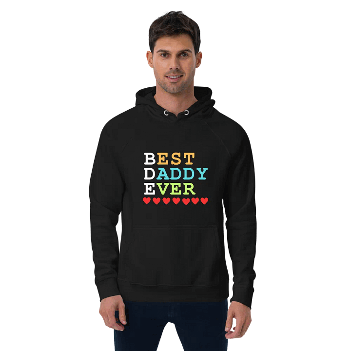Best Daddy Ever SOL'S Unisex Eco Raglan Hoodie product image (1)